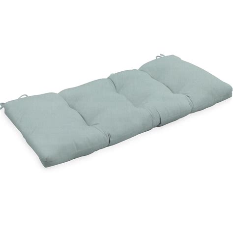 Sunbrella Canvas Spa Medium Outdoor Replacement Bench Cushion By