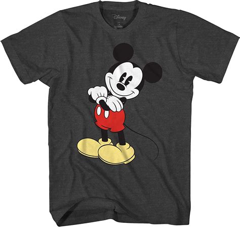 Mickey Mouse Cracked Graphic Tee Classic Vintage Disneyland World Mens