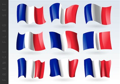 Premium Vector 3d Waving Flag Of France