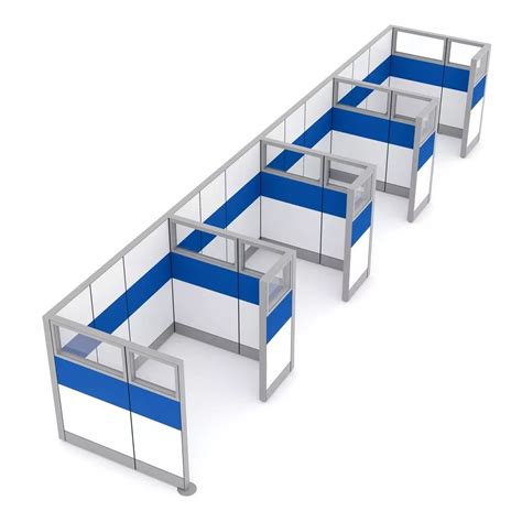 5 Person Office Cubicle Divider Walls Sapphire Cubicle System 5x7x65