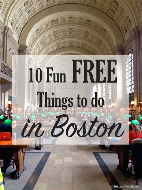 Fun Free Things To Do In Boston Boston Things To Do Boston