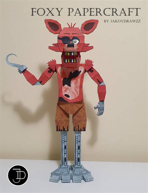 Five Nights At Freddys Papercraft Foxy Withered Foxy Part 1 By Images