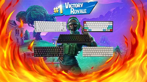 New 60 Mechanical Keyboard Gameplay Fortnite Clicking Sounds