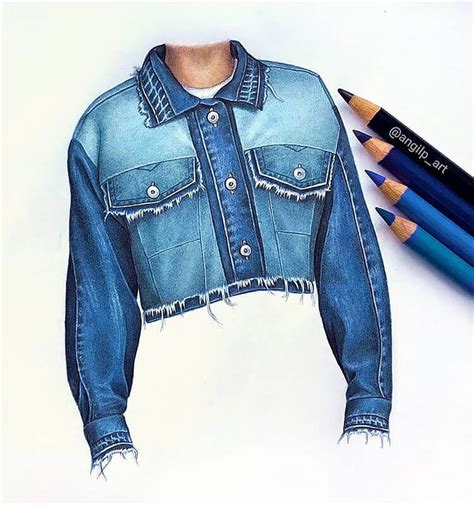 Jean Jacket Drawing Reference