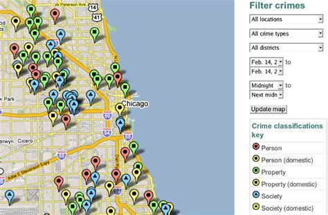 4 Chicago Crime Mashup Visualizing Crime Statistics On A Map