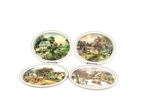 The American Homestead By Currier And Ives Decorative Plates Ebth