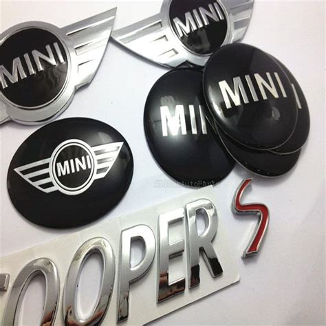 Fast Shipping 9pcsset Mini Cooper Head Rear Emblem Badge Steering