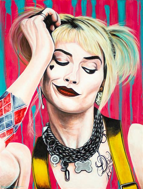 Harley Quinn By Anthonyjensen On Deviantart Oil Painting Frames