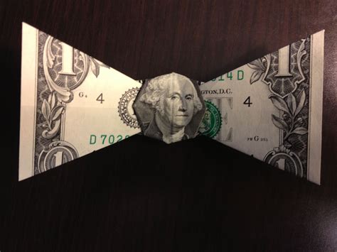 Bow Tie Dollar Bill Origami Models Bills Crafts