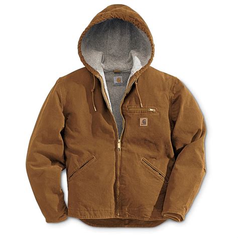 Carhartt Sandstone Sierrra Hooded Jacket 125138 Insulated Jackets And Coats At Sportsmans Guide