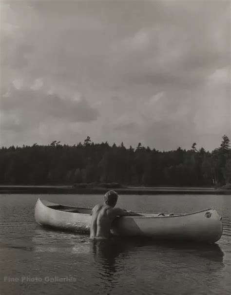 1988 BRUCE WEBER Vintage Male Nude JASON Canoe Adirondack Lake Photo