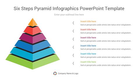 Six Steps Pyramid Infographics Powerpoint Template Ciloart