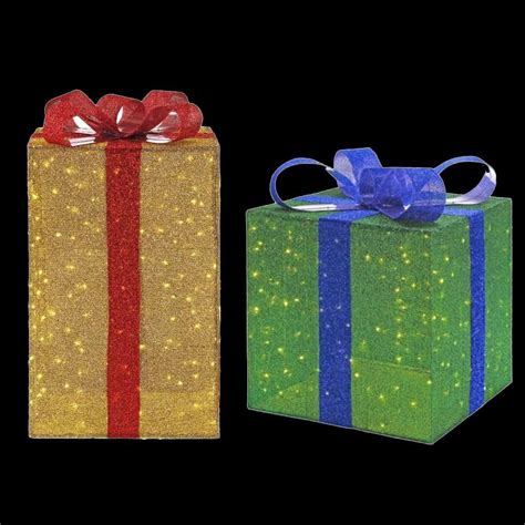 Tis Your Season | LED Jumbo Gift Boxes Set of 2 - 35 in ...