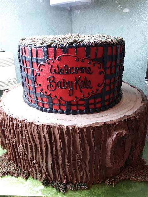 Maybe you would like to learn more about one of these? North Woods Baby Shower Cake | Baby shower cakes, Cake ...