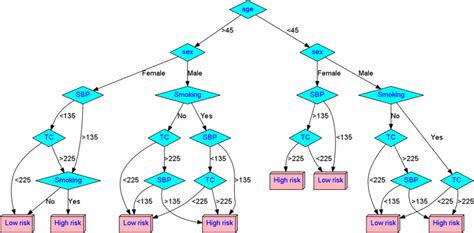 An Example Of A Decision Tree Dt Derived Using The 5 Variable Dataset