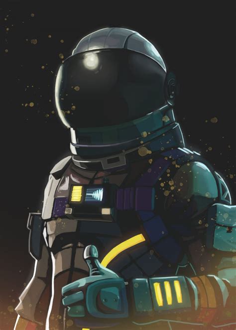 Fortnite Heroes Characters Dark Voyager Displate Artwork By Artist