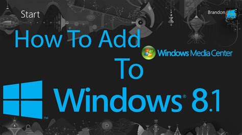 How To Add Windows Media Center To Windows 81 Preview With Key Youtube