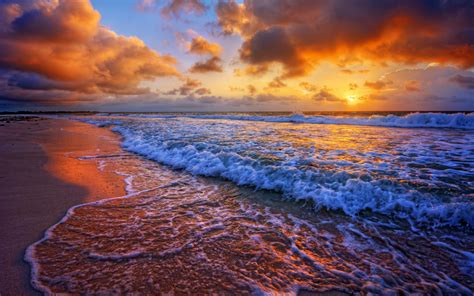 Download Wallpaper For 320x240 Resolution Sunset Sea Coast Surf