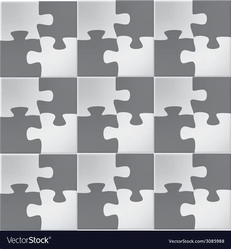 Abstract Jigsaw Puzzle Royalty Free Vector Image