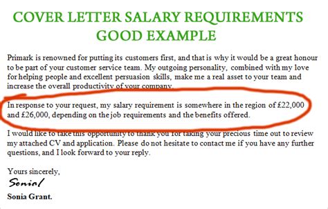It is recommended to not give salary requirement if you are a fresher applying for a job. example-salary-requirement-on-cover-letter
