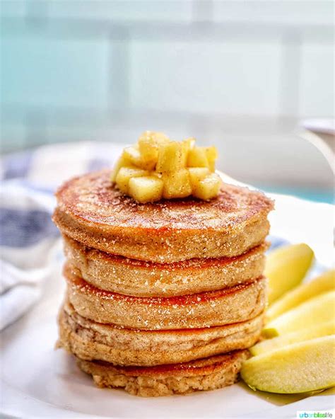 Fluffy Apple Cinnamon Pancakes Urban Bliss Life