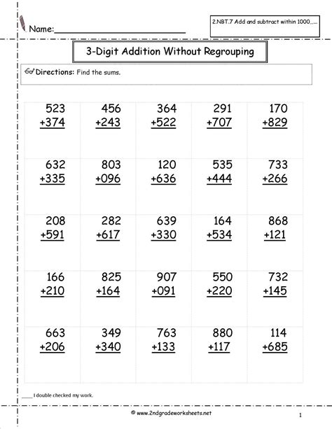 Printable Addition And Subtraction Worksheets Pdf Grade 2