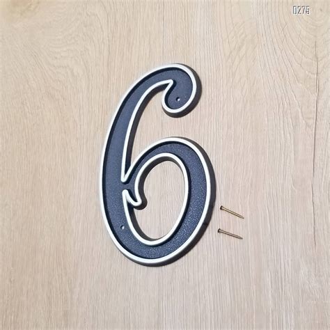 150mm Big Modern House Number Hotel Home Door House Number House Number 6