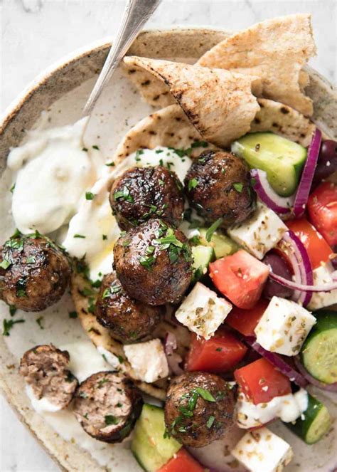 Greek Meatballs Keftedes Recipetin Eats