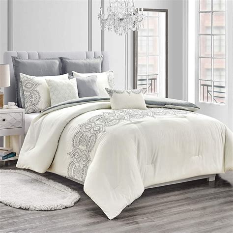 Hgmart Bedding Comforter Set Bed In A Bag 8 Piece Luxury Microfiber