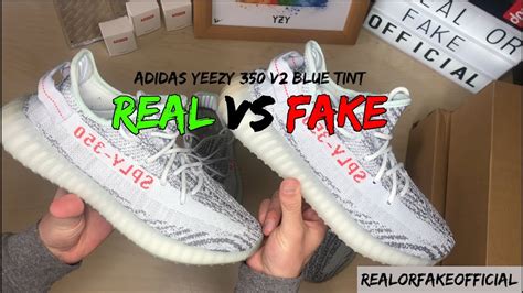 Adidas Yeezy 350 Boost V2 Blue Tint Comparison Real Vs Fake Youtube