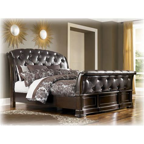 আধুনিক কাঠের খাটের ডিজাইন ছবি/best wooden bed designs for better ideas. B613-78 Ashley Furniture Barclay Place Bedroom King Sleigh Bed