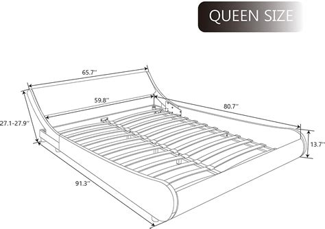 How Long Should Slats Be For A Queen Size Bed Hanaposy