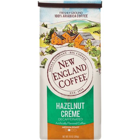 New England Coffee Hazelnut Creme Decaffeinated Coffee Medium Roast