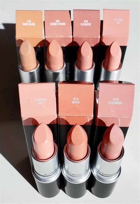 42 Mac Lipstick Swatches 2021 Five Shades Of Neutral Lipstick