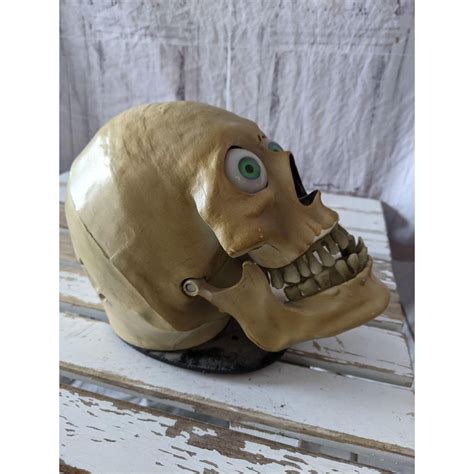 Gemmy Skull Animated Light Up Halloween Barry Bones Prop Etsy