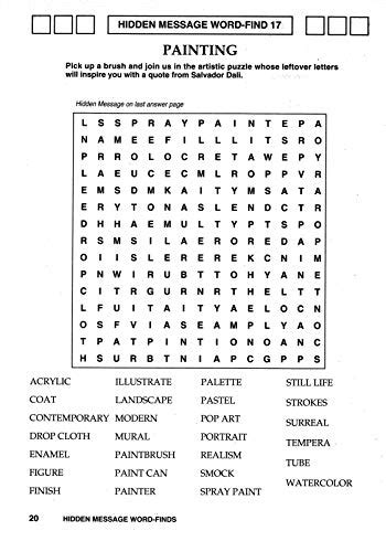 Hidden Message Word Finds Puzzle Book Word Search Kappa Books
