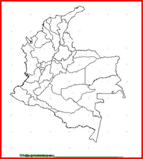 Mapa Mudo De Colombia Para Colorear
