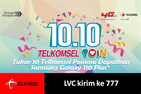 Pelanggan telkomsel akan menerima 1 poin untuk tiap kali isi ulang pulsa senilai rp.5.000 begitu seterusnya. Tukar 10 Poin Telkomsel dapatkan Samsung S10 Plus ...