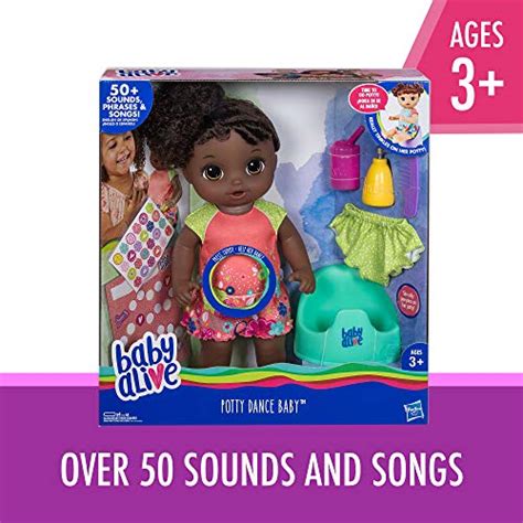 Baby Alive Potty Dance Baby Talking Baby Doll With Black Curly Hair