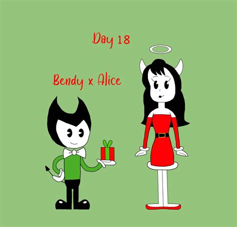 Christmas Couples Day 18 Bendy X Alice By Toongirl18 On Deviantart