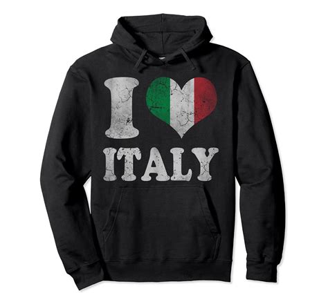 italy italian flag love italia italiano pullover hoodie clothing