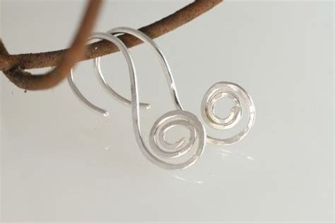 G Spiral Gauged Earrings Sterling Silver Drops Amyjoavnet Jewelry