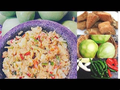Masukkan mangga muda yang sudah dipotong berbentuk korek api ke dalam cobek. Sambal Pauh/Mangga Muda + Ikan Kering/Masin - YouTube