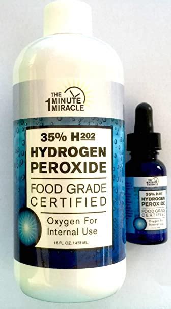 Did you know that you probably had your first sip of hydrogen peroxide shortly after you were it is illegal to sell hydrogen peroxide for internal use. Food Grade Hydrogen Peroxide 35 Candida Diet ...