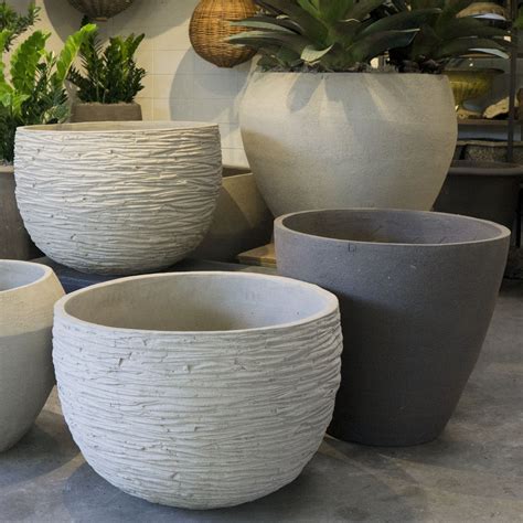 Large Modern Clay Planter Inner Gardens