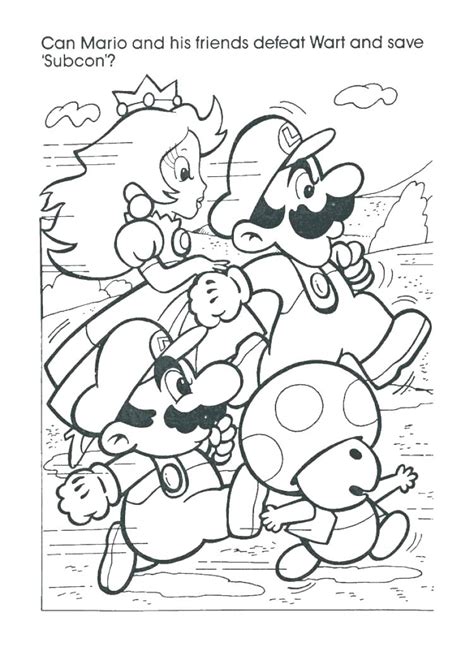 Mario Christmas Coloring Pages At Free Printable Ukup