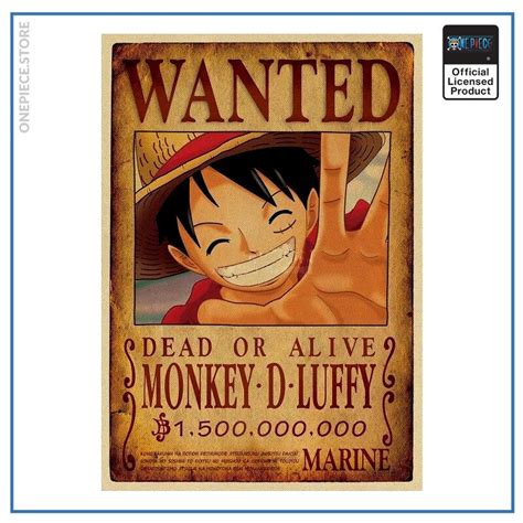 One Piece Luffy Wanted Poster New World