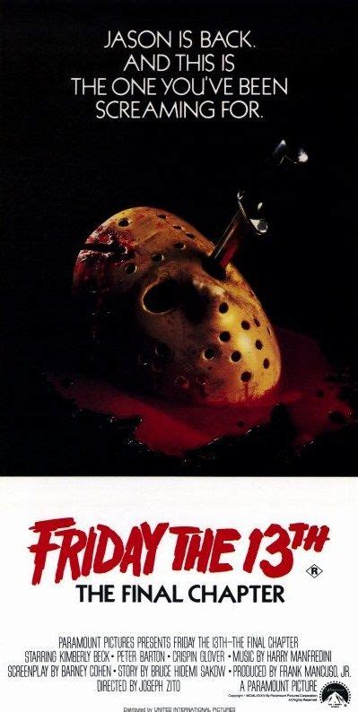 Friday The 13th The Final Chapter 1984 Friday The 13th Movie