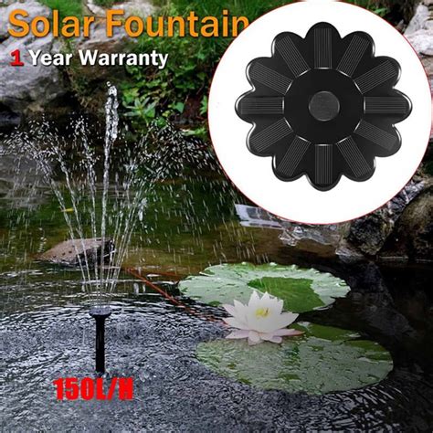 Lotus Type Floating Solar Fountain Dc Pump Brushless Motor Water Pump