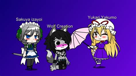 Gacha Club When Wolf Creation Meets Yukari Yakumo YouTube